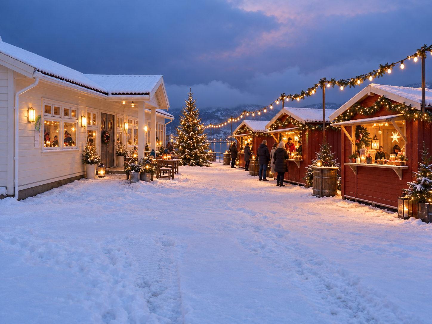 Julemarked på Kaien i Førde